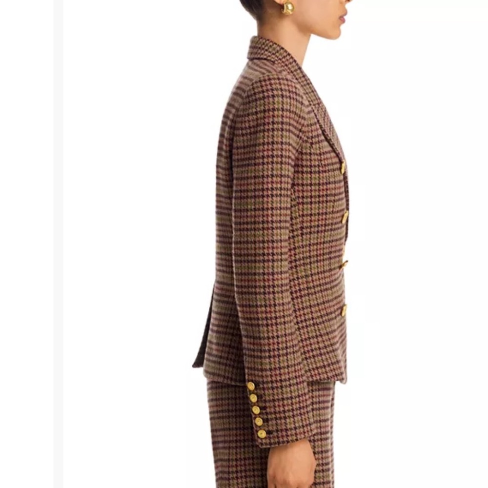 L'AGENCE Bethany Structured Tweed Blazer Jacket - Picture 3 of 14